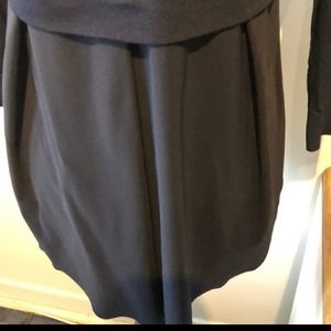 Crea Concept | Navy open sweater with waist tie